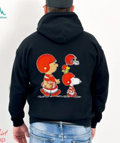 Charlie Brown Snoopy And Woodstock Cleveland Browns Football shirt