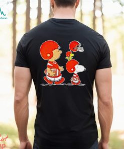 Charlie Brown Snoopy And Woodstock Cleveland Browns Football shirt