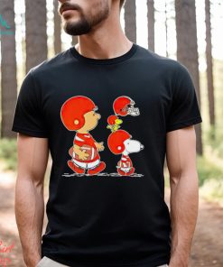 Charlie Brown Snoopy And Woodstock Cleveland Browns Football shirt