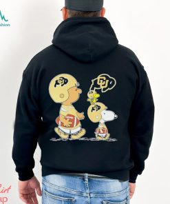Charlie Brown Snoopy And Woodstock Colorado Buffaloes Football shirt