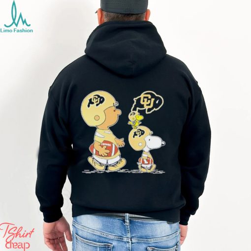 Charlie Brown Snoopy And Woodstock Colorado Buffaloes Football shirt