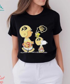 Charlie Brown Snoopy And Woodstock Colorado Buffaloes Football shirt