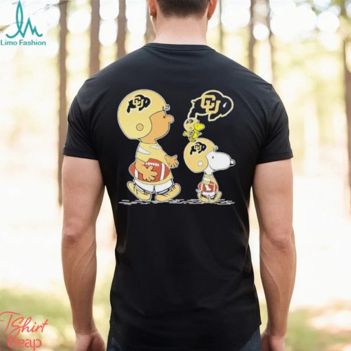 Charlie Brown Snoopy And Woodstock Colorado Buffaloes Football shirt