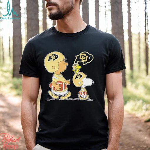 Charlie Brown Snoopy And Woodstock Colorado Buffaloes Football shirt