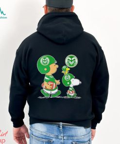 Charlie Brown Snoopy And Woodstock Colorado State Rams Football shirt