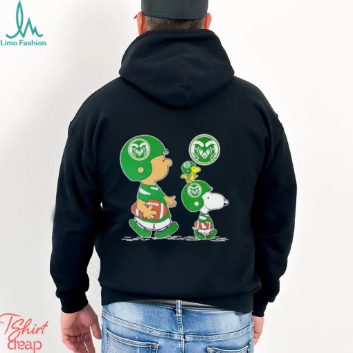 Charlie Brown Snoopy And Woodstock Colorado State Rams Football shirt
