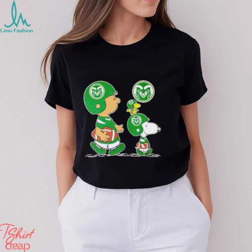 Charlie Brown Snoopy And Woodstock Colorado State Rams Football shirt