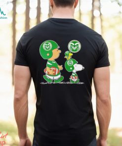 Charlie Brown Snoopy And Woodstock Colorado State Rams Football shirt