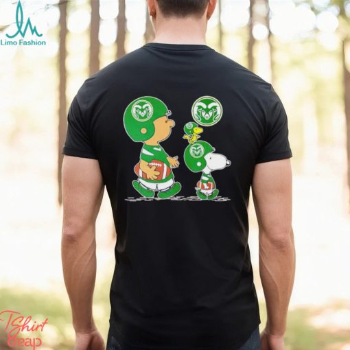 Charlie Brown Snoopy And Woodstock Colorado State Rams Football shirt