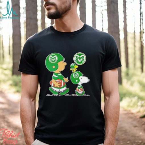 Charlie Brown Snoopy And Woodstock Colorado State Rams Football shirt