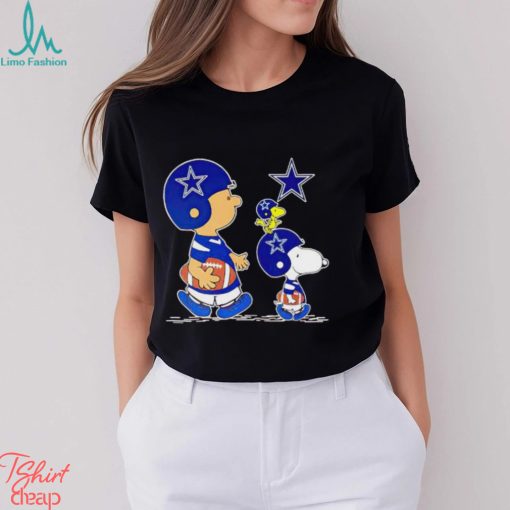 Charlie Brown Snoopy And Woodstock Dallas Cowboys Football shirt