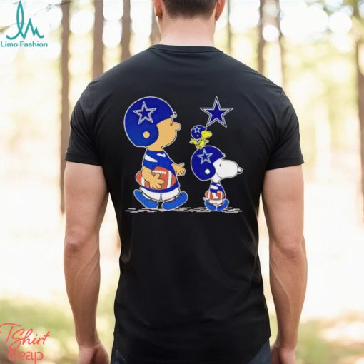 Charlie Brown Snoopy And Woodstock Dallas Cowboys Football shirt