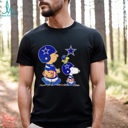 Charlie Brown Snoopy And Woodstock Dallas Cowboys Football shirt