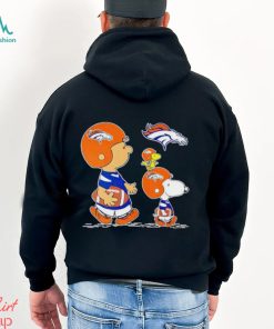 Charlie Brown Snoopy And Woodstock Denver Broncos Football shirt