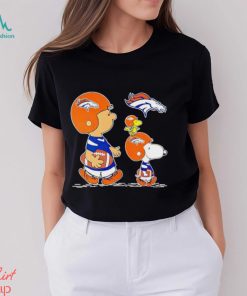 Charlie Brown Snoopy And Woodstock Denver Broncos Football shirt