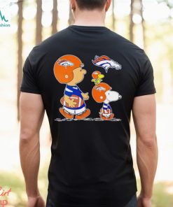 Charlie Brown Snoopy And Woodstock Denver Broncos Football shirt