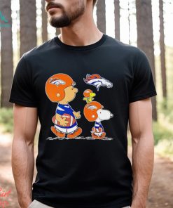 Charlie Brown Snoopy And Woodstock Denver Broncos Football shirt