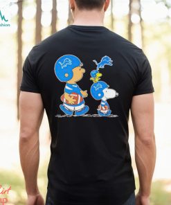 Charlie Brown Snoopy And Woodstock Detroit Lions Football shirt