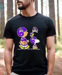 Charlie Brown Snoopy And Woodstock East Carolina Pirates Football shirt