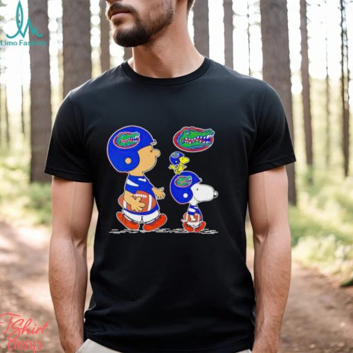 Charlie Brown Snoopy And Woodstock Florida Gators Football shirt