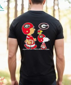 Charlie Brown Snoopy And Woodstock Georgia Bulldogs Football shirt