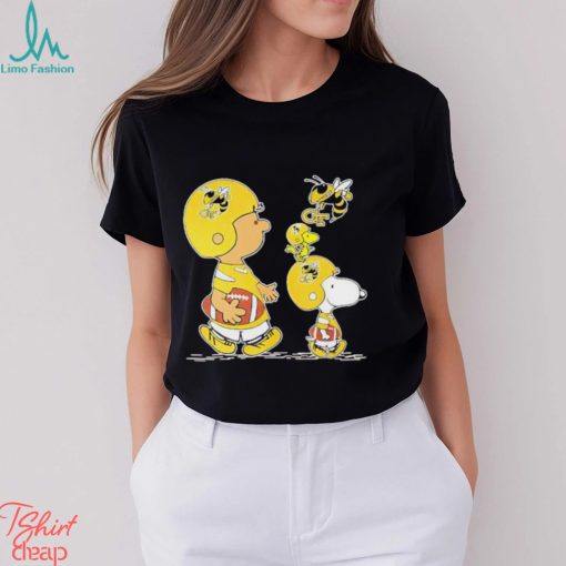 Charlie Brown Snoopy And Woodstock Georgia Tech Yellow Jackets Football shirt