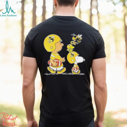 Charlie Brown Snoopy And Woodstock Georgia Tech Yellow Jackets Football shirt