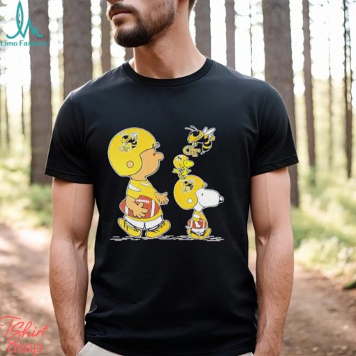 Charlie Brown Snoopy And Woodstock Georgia Tech Yellow Jackets Football shirt