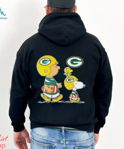 Charlie Brown Snoopy And Woodstock Green Bay Packers Football shirt