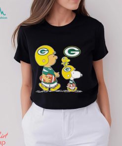 Charlie Brown Snoopy And Woodstock Green Bay Packers Football shirt