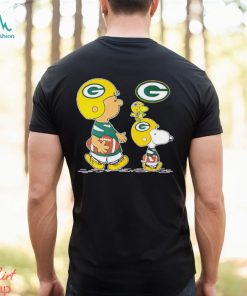 Charlie Brown Snoopy And Woodstock Green Bay Packers Football shirt