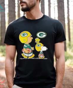 Charlie Brown Snoopy And Woodstock Green Bay Packers Football shirt