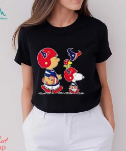 Charlie Brown Snoopy And Woodstock Houston Texans Football shirt