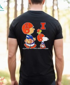 Charlie Brown Snoopy And Woodstock Illinois Fighting Illini Football shirt