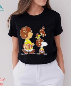 Charlie Brown Snoopy And Woodstock Wyoming Cowboys Football shirt