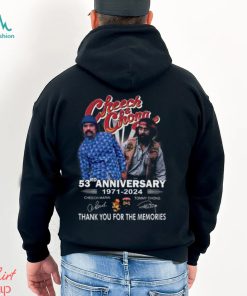Cheech & Chong 53rd Anniversary 1971 – 2024 Thank You For The Memories T Shirt