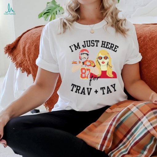 Chiefs I’m Just Here For Travis Kelce And Taylor Shirt