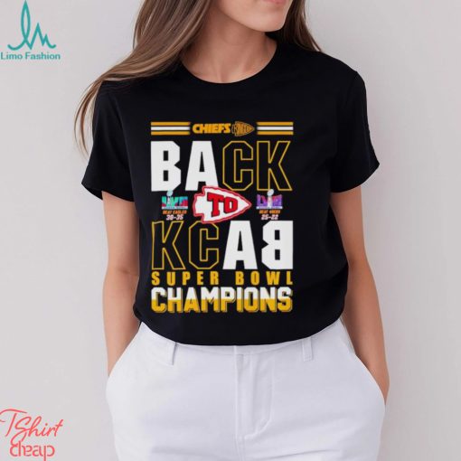 Chiefs Kingdom back to back Super Bowl Champions shirt