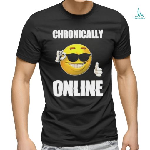 Chronically Online Ironic Thumbs Up Emoji Cringey shirt