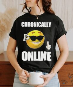 Chronically Online Ironic Thumbs Up Emoji Cringey shirt