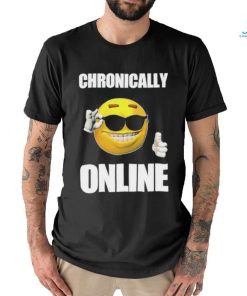 Chronically Online Ironic Thumbs Up Emoji Cringey shirt