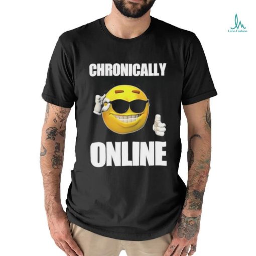 Chronically Online Ironic Thumbs Up Emoji Cringey shirt