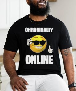 Chronically Online Ironic Thumbs Up Emoji Cringey shirt