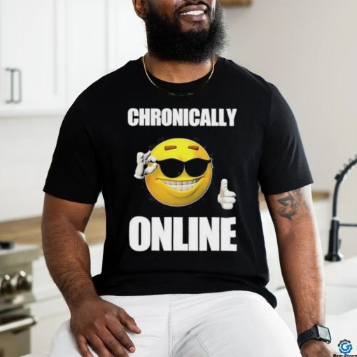 Chronically Online Ironic Thumbs Up Emoji Cringey shirt