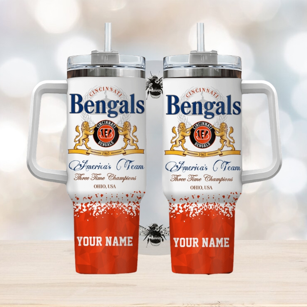 Cincinnati Bengals Personalized NFL Champions Modelo 40oz Stanley Tumbler Cincinnati Bengals Personalized NFL Champions Modelo 40oz Stanley Tumbler