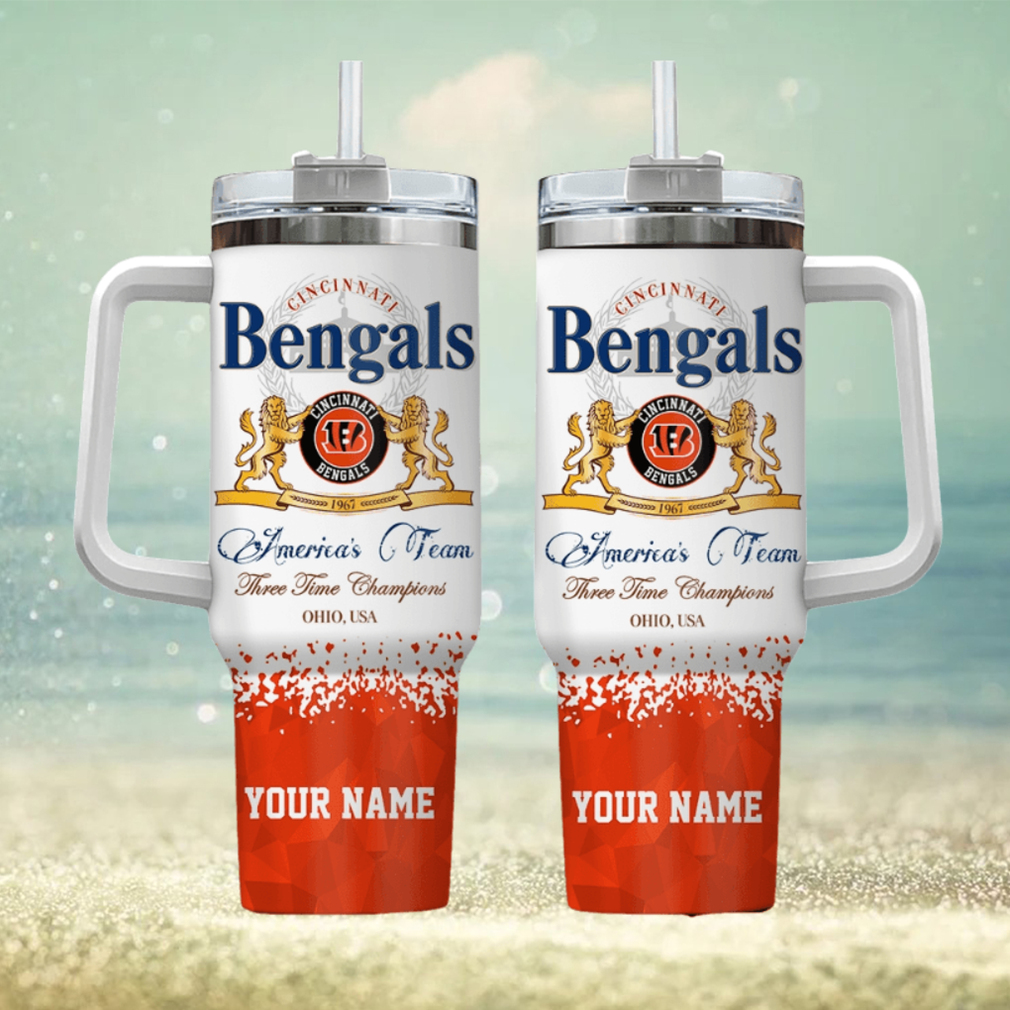Cincinnati Bengals Personalized NFL Champions Modelo 40oz Stanley Tumbler Cincinnati Bengals Personalized NFL Champions Modelo 40oz Stanley Tumbler
