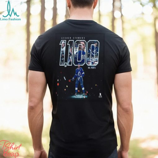 Congratulations To Steven Stamkos 1100 NHL Points In Career Art Shirt