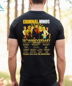 Criminal Minds 19th anniversary 2005 2024 thank you for the memories shirt