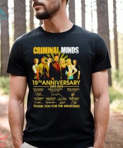 Criminal Minds 19th anniversary 2005 2024 thank you for the memories shirt