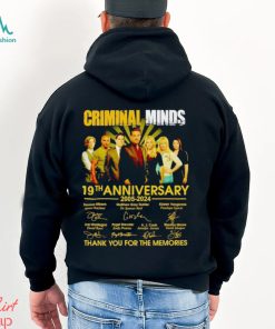 Criminal Minds 19th anniversary 2005 2024 thank you for the memories shirt